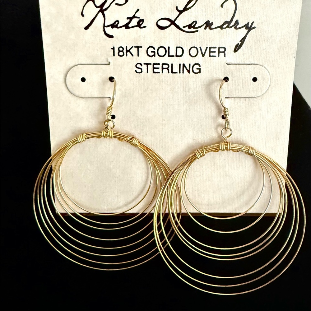 Kate Landry Multi-Hoop Gold Earrings